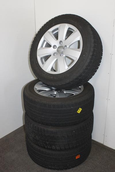 4-19車アウディA4 純正 7.5J16 5穴 ET45 21555 スタッドレス